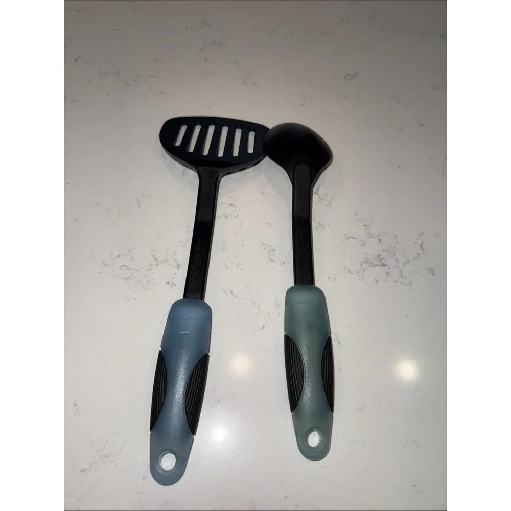 Set Of 2 Ekco Nylon Basting Serving Cooking Spoon & Spatula Heat Resistance‎